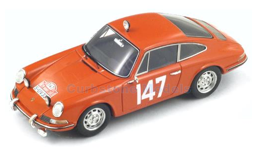 Modelauto 1:43 | Spark S4020 | Porsche 911 T Rood 1965 #147 - H.Linge - P.Falk