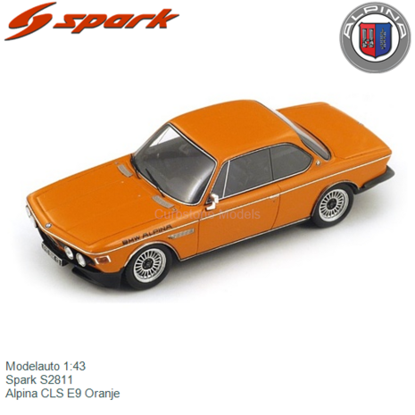 Modelauto 1:43 | Spark S2811 | Alpina CLS E9 Oranje