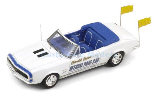 Modelauto 1:43 | Spark S2613 | Chevrolet Camaro Cabrio Wit / Blauw 1967