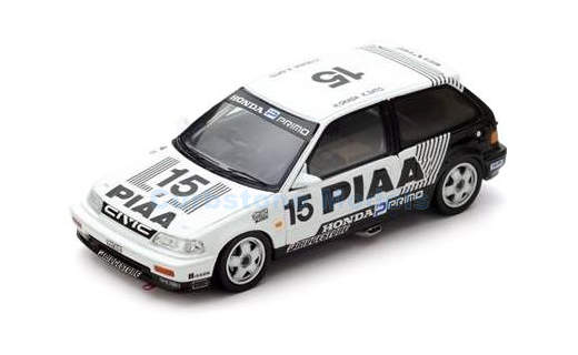 Modelauto 1:43 | Spark S5456 | Honda Civic EF3 PIAA 1989 #15 - H.Okada - K.Sato