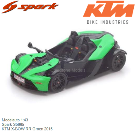 Modelauto 1:43 | Spark S5665 | KTM X-BOW RR Groen 2015