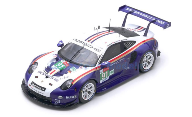 Modelauto 1:43 | Spark S7032 | Porsche GT Team 911 RSR LMGTE-PRO 2018 #91 - R.Lietz - F.Makowiecki - G.Bruni