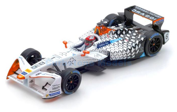 Modelauto 1:43 | Spark S5913 | Spark RT Dallara SRT 01E | Faraday Future Dragon Racing 2016 #6 - L.Duval