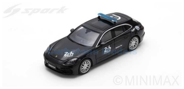 Modelauto 1:43 | Spark S7048 | Porsche Panamera Sport Turismo Zwart 2018