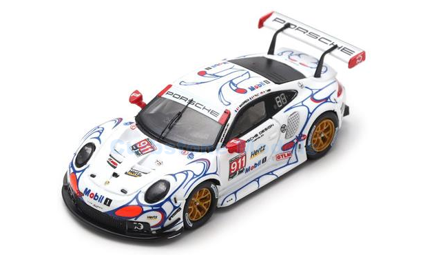 Modelauto 1:87 | Spark 87S147 | Porsche GT 911 GT3 RSR GTLM 2018 #911 - F.Makowiecki - P.Pilet - N.Tandy