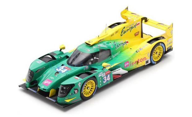 Modelauto 1:18 | Spark 18S431 | Ligier JS P217 Gibson LMP2 | Inter Europol Competition 2019 #34 - J.Winslow - N.Moore - J.Smiec