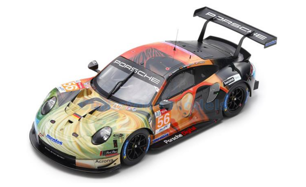 Modelauto 1:18 | Spark 18S440 | Porsche 911 RSR LMGTE-AM | Project 1 2019 #56 - J.Bergmeister - D.Perfetti - P.Lindsey