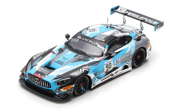 Modelauto 1:43 | Spark SB261 | Mercedes Benz AMG GT3 | Akka ASP 2019 #90 - F.Fraga - N.Bastian - T.Boguslavskiy