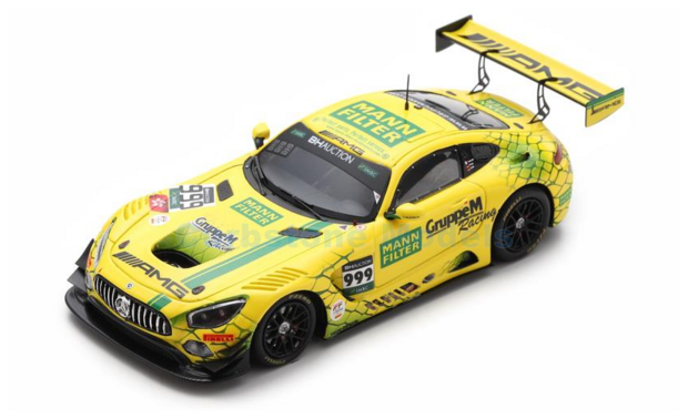 Modelauto 1:43 | Spark SJ084 | Merredes Benz AMG GT3 | GruppeM Racing 2019 #999 - M.Buhk - M.Engel - R.Marciello