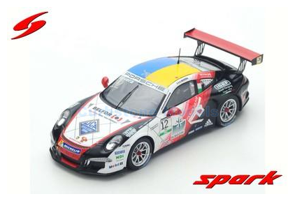 Modelauto 1:43 | Spark SI006 | Porsche Carrera Cup 2017 #12 - A.Rovera