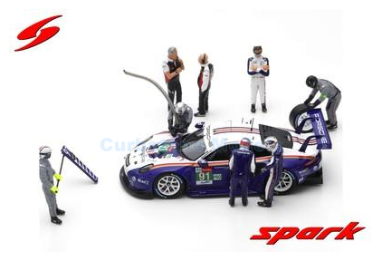 Figuur 1:43 | Spark 43AC012 | Porsche GT Team 911 GT3 2018 #91 - R.Lietz - F.Makowiecki - G.Bruni