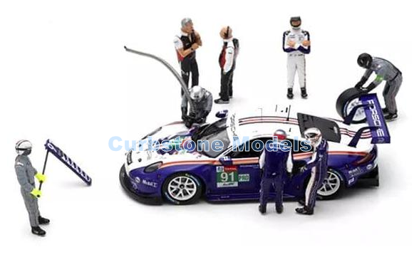 Figuur 1:43 | Spark 43AC012 | Porsche GT Team 911 GT3 2018 #91 - R.Lietz - F.Makowiecki - G.Bruni