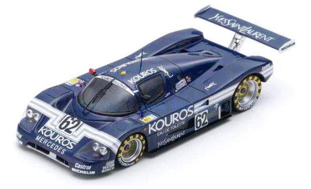 Modelauto 1:43 | Spark S1256 | Sauber C9 C1 | Kouros Racing 1987 #62 - M.Thackwell - J.Dumfries - C.Ganassi