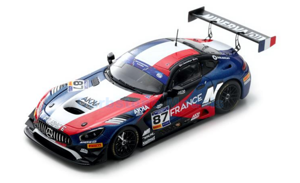 Modelauto 1:43 | Spark S6311 | Mercedes Benz AMG GT3 2019 - J.Pla - J.Beaubeliqu 