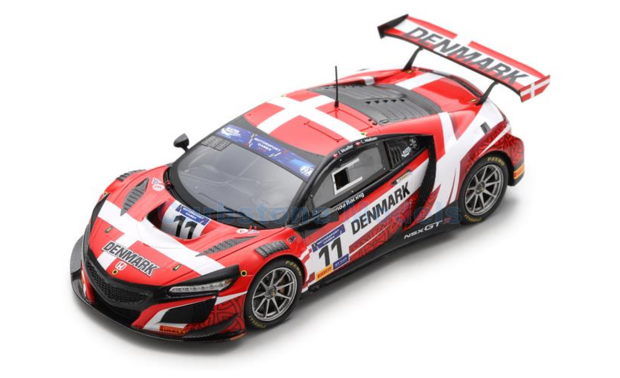 Modelauto 1:43 | Spark S6321 | Honda NSX GT3 | Team Denmark 2019 #11 - J.Møller - C.Nielsen