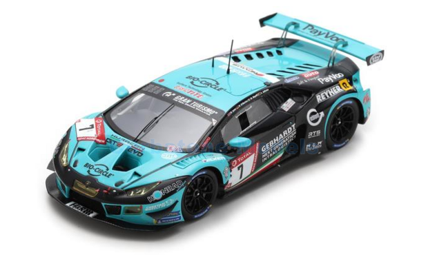 Modelauto 1:43 | Spark SG576 | Lamborghini Huracan GT3 EVO | Konrad Motorsport 2019 #7 - M.di Martino - M.Lyons - M.Mapelli - A