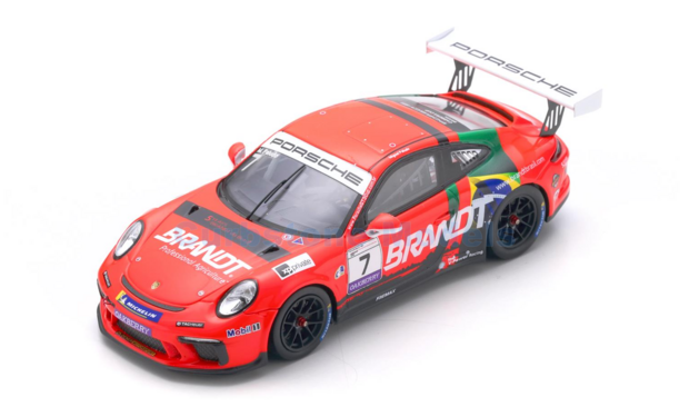 Modelauto 1:43 | Spark S8499 | Porsche 911 GT3 Cup BRANDT 2020 #7 - M.Paludo