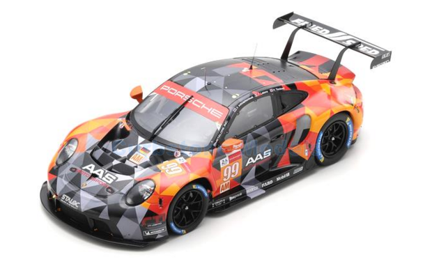 Modelauto 1:18 | Spark 18S707 | Porsche 911 RSR-19 | Proton Competition 2021 #99 - F.Latorre - H.Tincknell - V.Inthraphuvasa 