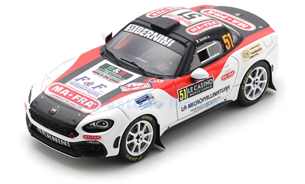 Modelauto 1:43 | Spark S6703 | Abarth 124 Rally RGT 2022 #51 - A.Sassi  - G.Romei