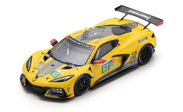 Modelauto 1:43 | Spark S8643 | Chevrolet Corvette C8.R | Corvette Racing 2022 #63 - N.Catsburg - A.Garcia - J.Taylor