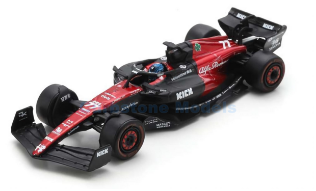 Modelauto 1:64 | Spark Y281 | Alfa Romeo C43 | Alfa-Romeo F1 Team Stake 2023 #77 - V.Bottas