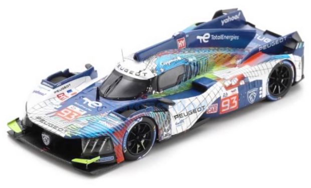 Modelauto 1:43 | Spark S8729 | Peugeot 9x8 | Peugeot-TotalEnergies 2023 #93 - M.Jensen - J.Vergne - P.di Resta