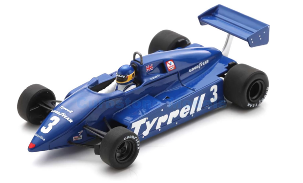 Modelauto 1:43 | Spark S7283 | Tyrrell F1 011 1982 #`3 - M.Alboreto