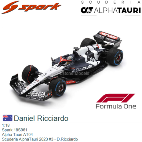 1:18 | Spark 18S961 | Alpha Tauri AT04 | Scuderia AlphaTauri 2023 #3 - D.Ricciardo