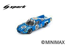 Modelauto 1:43 | Spark S5695 | Alpine A210 | Ecurie Savin-Calberson 1969 #46 - A.Leguellec - B.Tramont