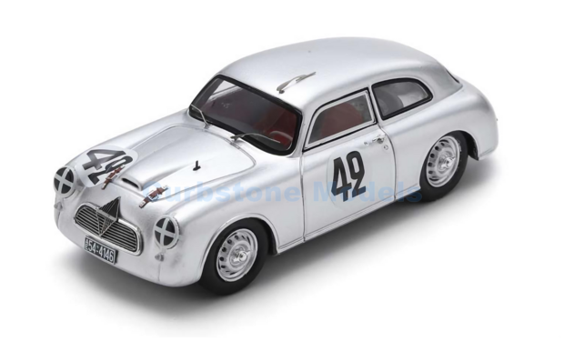 Modelauto 1:43 | Spark S2488 | Borgward GmbH Hansa 1500 RS 1953 #42 - H.Hartmann  - A.Brudes 