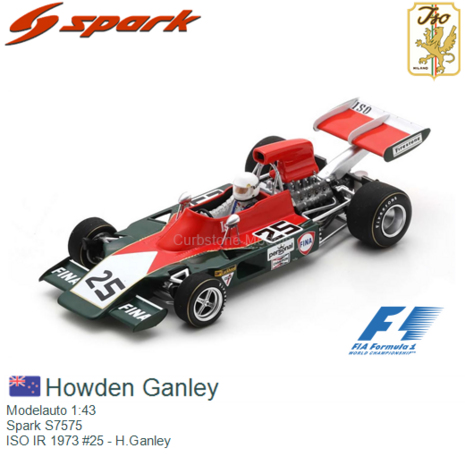 Modelauto 1:43 | Spark S7575 | ISO IR 1973 #25 - H.Ganley