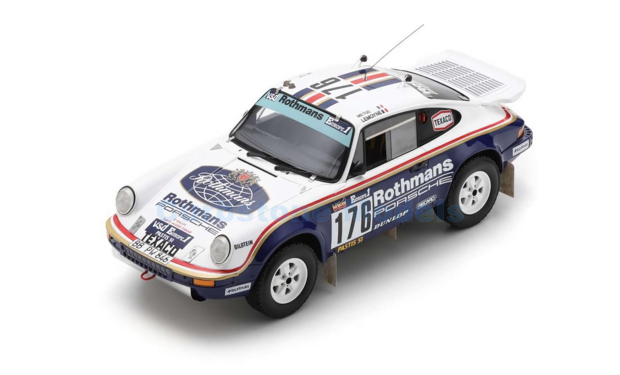 Modelauto 1:18 | Spark 18S318 | Porsche 911 Carrera 3.2 4x4 (953) Rothmans 1984 #176 - R.Megte  - D.Lemoyne