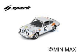 Modelauto 1:43 | Spark S9745 | Porsche 911 S | Farjon Racing Team 1969 #67 - P.Farjon - J.Dechaumel 