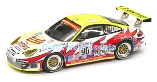 Modelauto 1:43 | Minichamps 400046990 | Porsche 911 GT3 RSR | Petersen White Lightning 2004 #90 - S.Maassen - J.Bergmeister - P