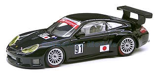 Modelauto 1:43 | Minichamps 400056971 | Porsche 911 GT3 RS | Essais Du Mans 2005 #91 - X.Pompidou - J.Blachemain - Y.Yamagishi