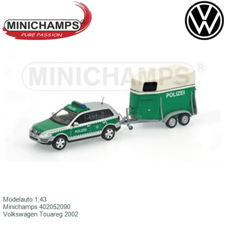 Modelauto 1:43 | Minichamps 402052090 | Volkswagen Touareg 2002