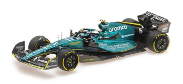 Modelauto 1:43 | Minichamps 417222205 | Aston Martin F1 AMR22 | AM Aramco Cognizant Formula One Team 2022 #5 - S.Vettel