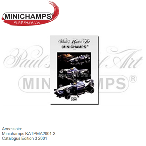 Accessoire  | Minichamps KATPMA2001-3 | Catalogus Edition 3 2001