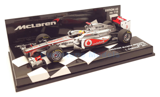 Modelauto 1:43 | Minichamps 530114303 | McLaren VodaFone Mercedes MP4-26 Mercedes 2011 - L.Hamilton