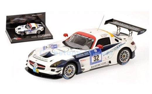 Modelauto 1:43 | Minichamps 437110332 | Mercedes Benz SLS AMG GT3 | Heico Motorsport 2011 #32 - C.Frankenhout - L.Arnold - C.Br