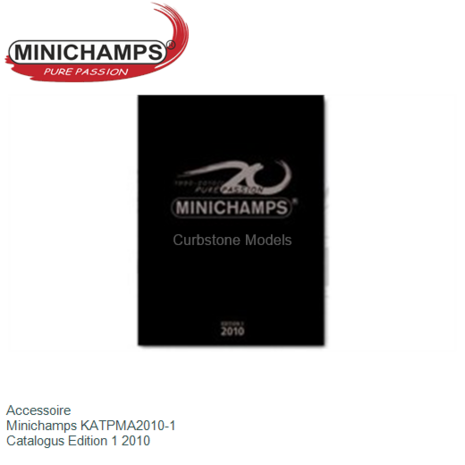 Accessoire  | Minichamps KATPMA2010-1 | Catalogus Edition 1 2010