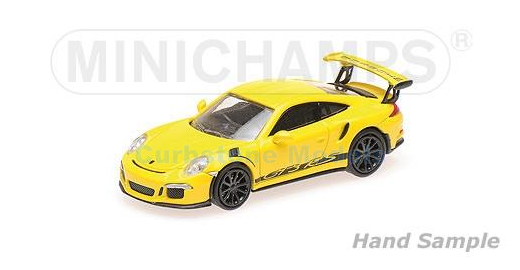 Modelauto 1:87 | Minichamps 870063225 | Porsche 911 GT3 RS Geel 2013