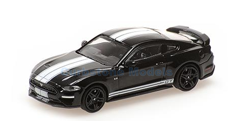 Modelauto 1:87 | Minichamps 870087022 | Ford Mustang Black 2018