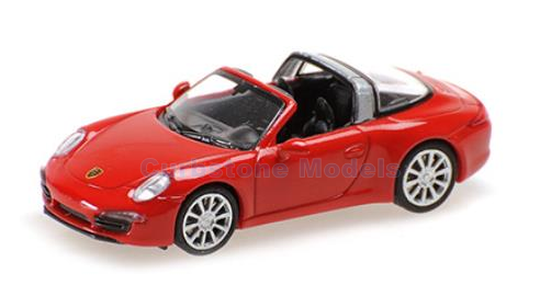 Modelauto 1:87 | Minichamps 870068041 | Porsche 911 Targa Rood 2014