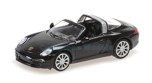 Modelauto 1:87 | Minichamps 870068044 | Porsche 911 Targa Zwart 2014