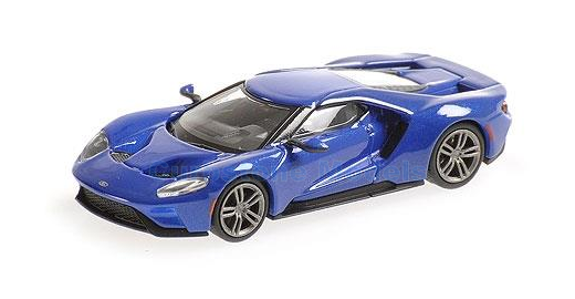 Modelauto 1:87 | Minichamps 870088024 | Ford GT Blauw metallic 2018