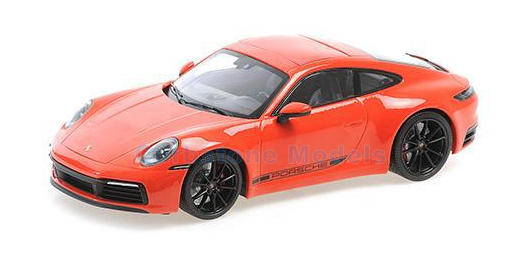 Modelauto 1:18 | Minichamps 155067327 | Porsche 911 Carrera 4S Oranje 2019