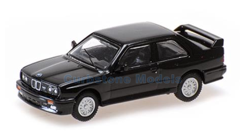 Modelauto 1:87 | Minichamps 870020220 | BMW M3 E30 Zwart 1986