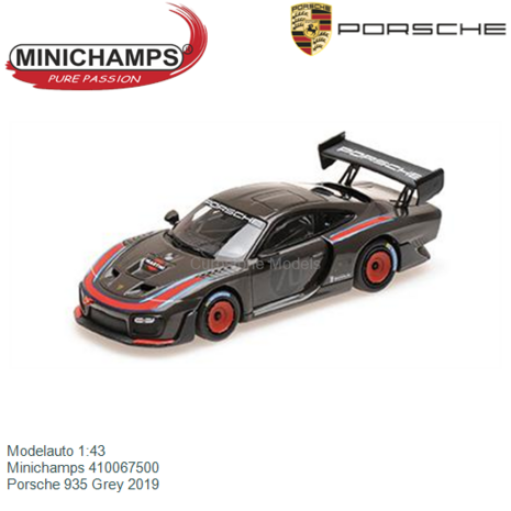 Modelauto 1:43 | Minichamps 410067500 | Porsche 935 Grey 2019