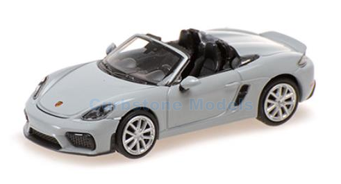 Modelauto 1:87 | Minichamps 870067702 | Porsche 718 Spyder 981 Grijs 2019